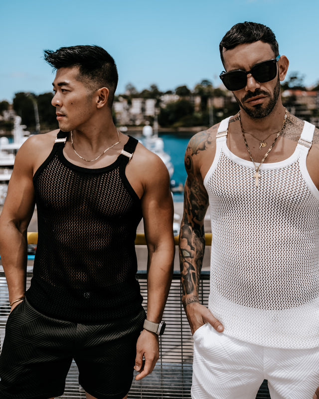 Ryker Crochet Tank - Black