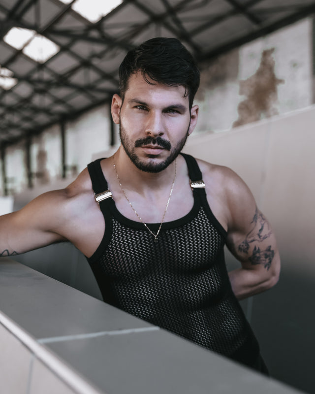 Ryker Crochet Tank - Black