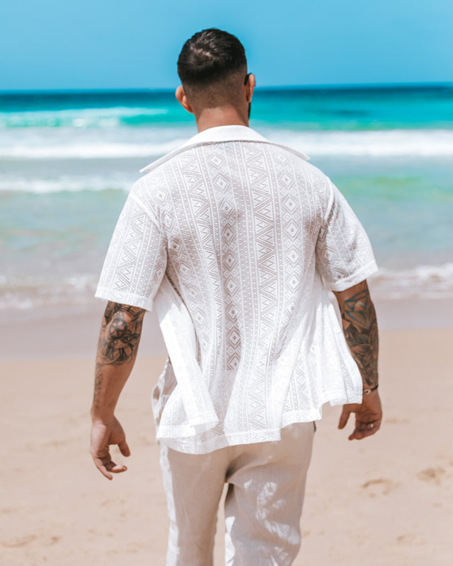 Kalon Lace Shirt - White