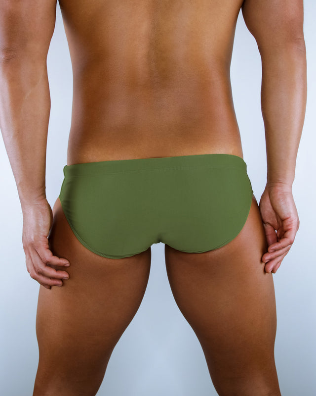 Army Green - Enhancing Swim Brief