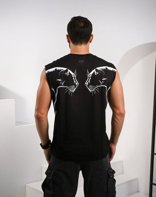 Rexton Muscle Tank - Black Panther