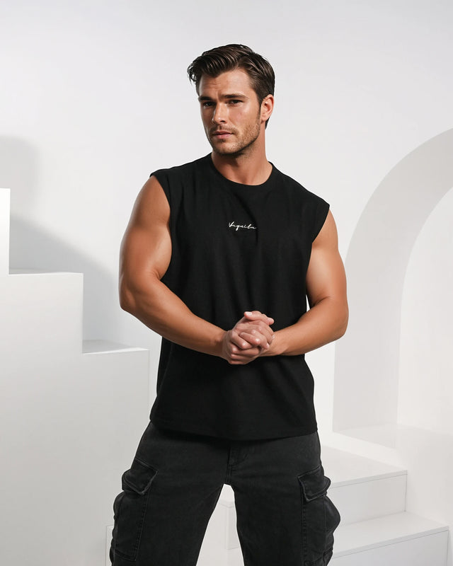 Rexton Classic Muscle Tank - Black