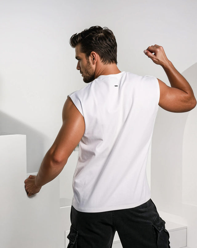 Rexton Classic Muscle Tank - White