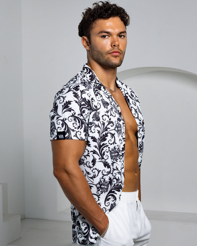 Men's Ice Silk Shirt - QING HUA CI