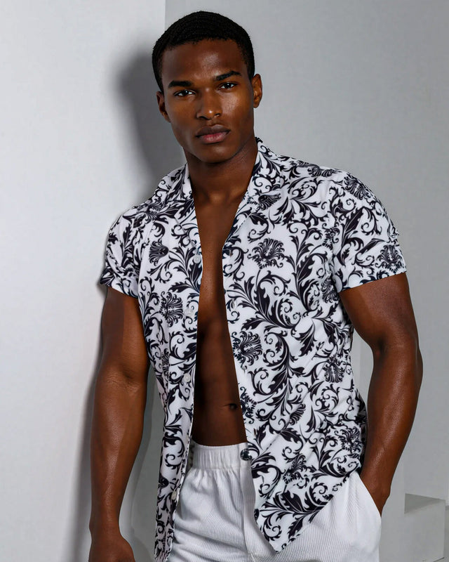 Men's Ice Silk Shirt - QING HUA CI