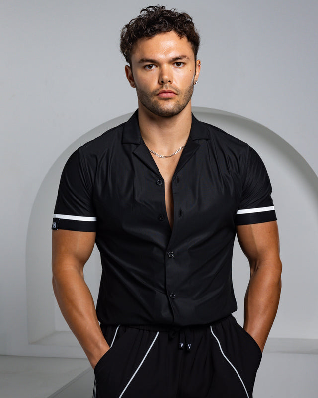 Men's Ice Silk Shirt - Black