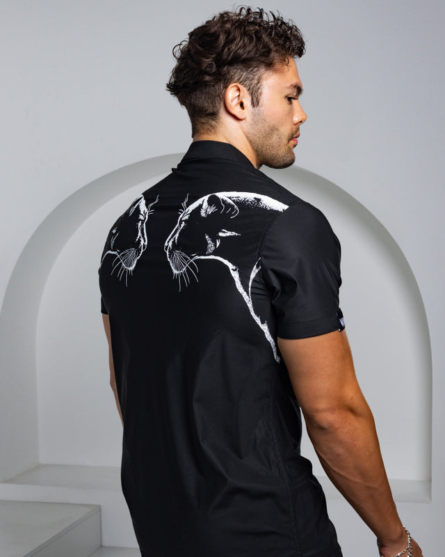 Men's Ice Silk Shirt - Black Panther