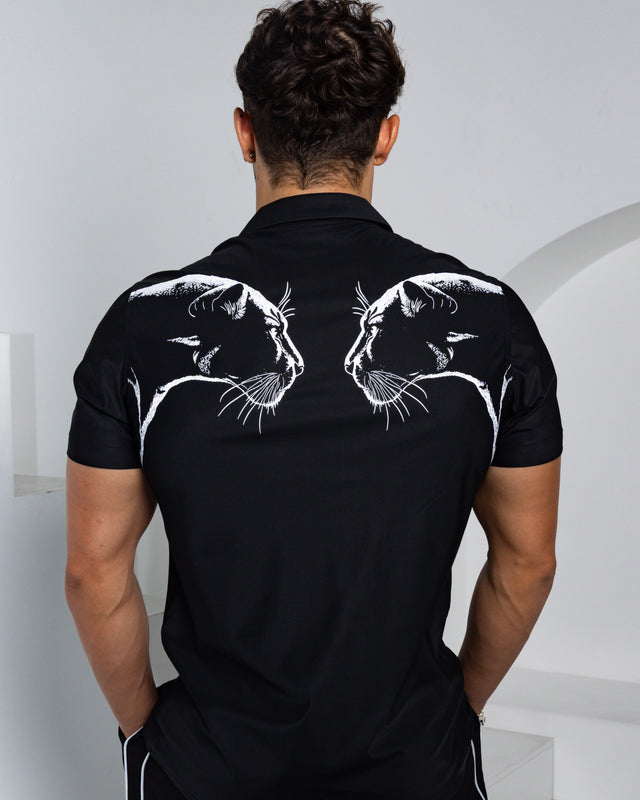 Men's Ice Silk Shirt - Black Panther