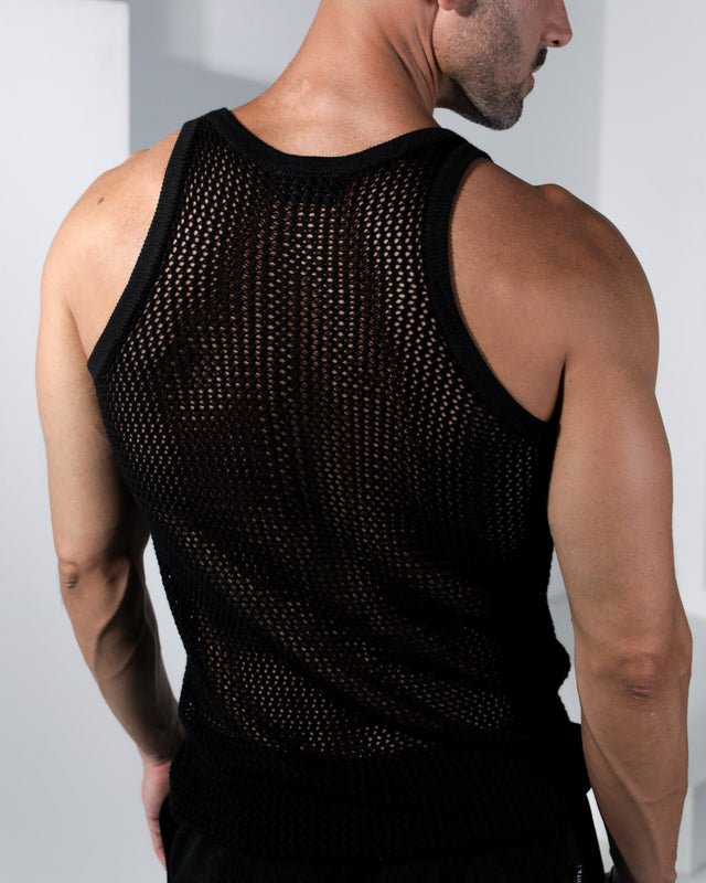 Ryker Crochet Tank - Black