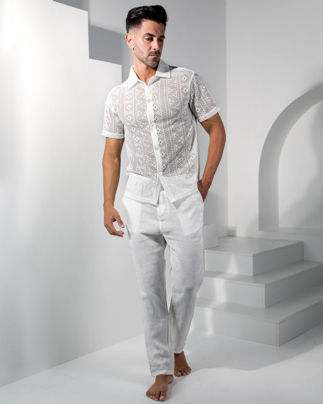 Kalon Lace Shirt - White