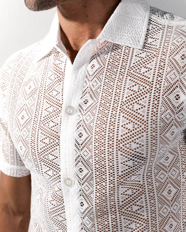 Kalon Lace Shirt - White