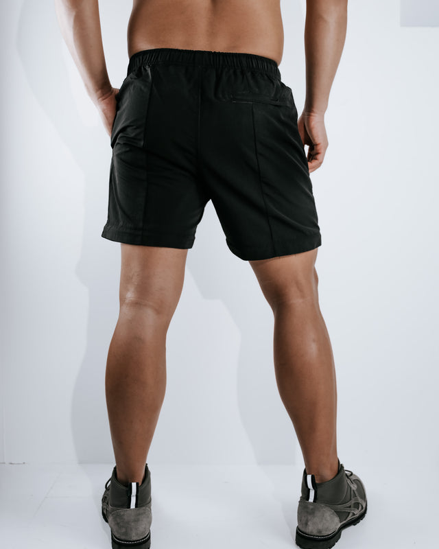 Tiered Cargo Pants Classic - Black