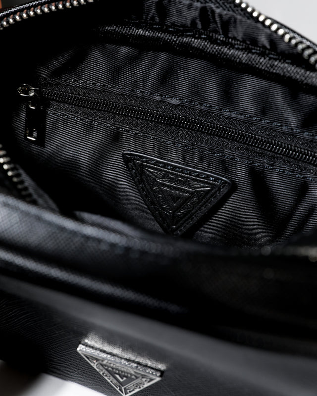 Crossbody Bag & Earphone Case - Black