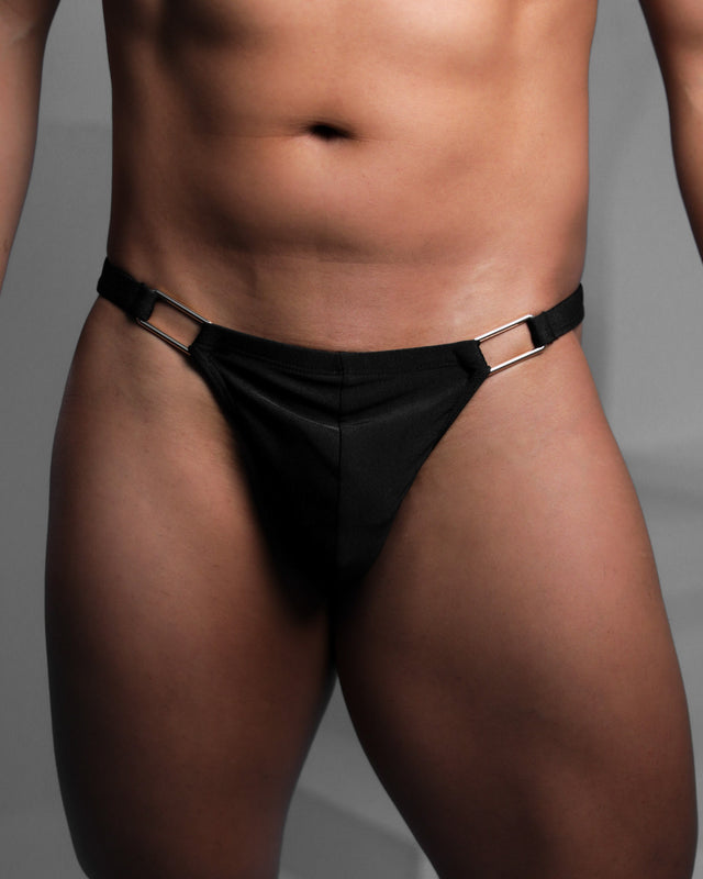 Ryker Buckle Thong - Black