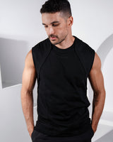 Xavier Tank - 100% Heavy Cotton Classic Fit - Black