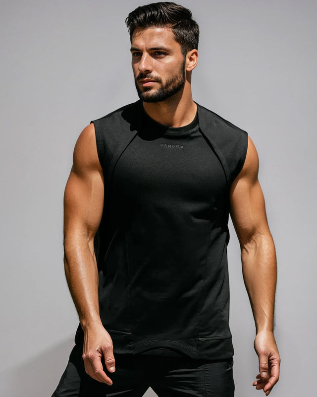 Xavier Sleeveless Muscle Tank - 100% Cotton Classic Fit.