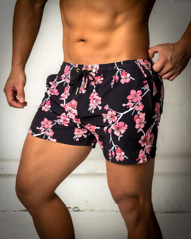 NEW Sakura Noir - Swim & Beach Shorts