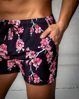 NEW Sakura Noir - Swim & Beach Shorts