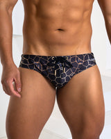 Limited Edition- Dark Emperador- Low-Rise Enhancing Swim Brief