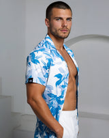 Men's Ice Silk Shirt - Winter Bloom