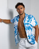 Men's Ice Silk Shirt - Winter Bloom