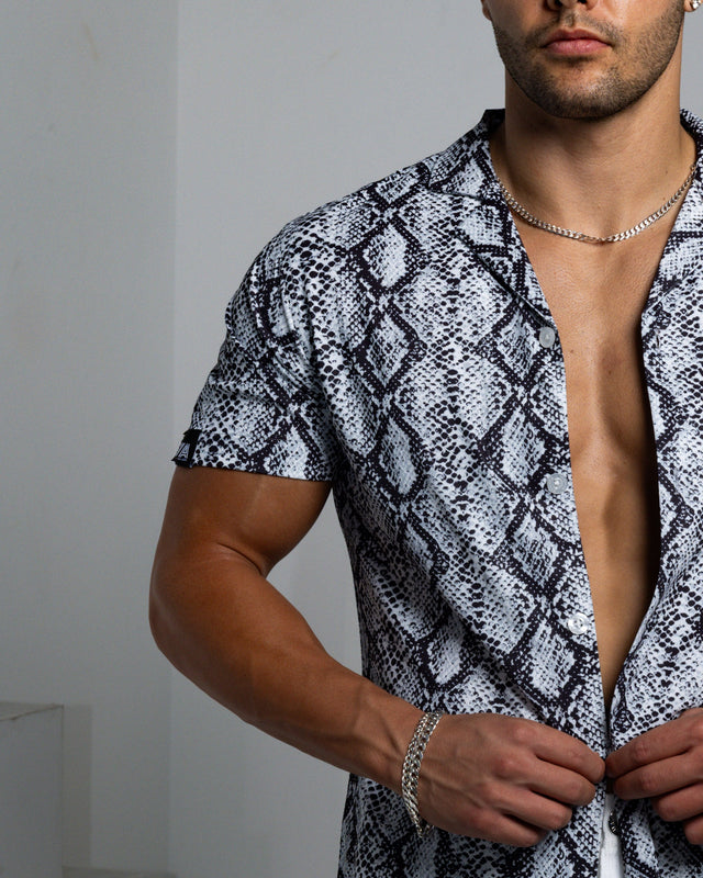 Men's Ice Silk Shirt - Reptilian