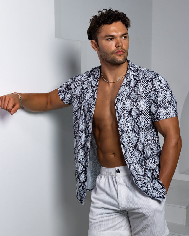 Men's Ice Silk Shirt - Reptilian