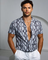 Men's Ice Silk Shirt - Reptilian