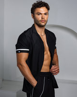Men's Ice Silk Shirt - Black