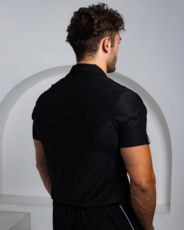 Limited Edition- Men's Ice Silk Shirt - Embroidery Sakura