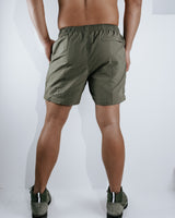 Three Tiered Convertible Cargo Parachute Pants - Army Green