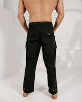 Men’s Tapered Adjustable Samurai Trouser - Black