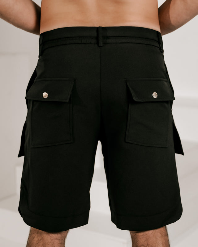 Men’s Tailored Samurai Shorts - Black