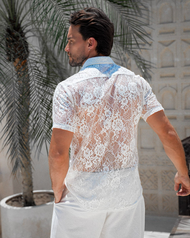 Adorné Lace Shirt - White