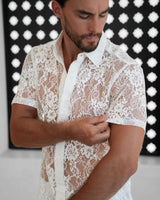 Adorné Lace Shirt - White