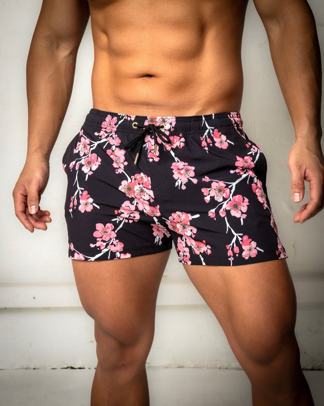 NEW Sakura Noir - Swim & Beach Shorts